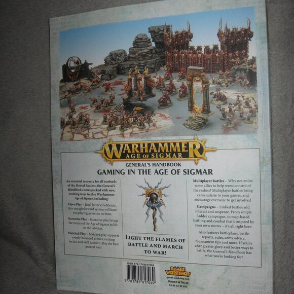 Warhammer Softcover Book 40,000 40K Age of Sigmar General's Handbook 2409A6 - Picture 2 of 9